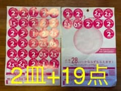 ヤマザキパン　春のパン祭り2021交換シール　2皿+19点のサムネイル