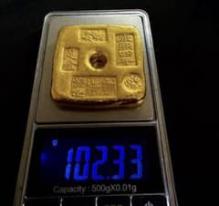金錠 金塊 在銘 大清古銭 文鎮 金鳳祥 旧蔵 金塊金錠 足金 福 開運