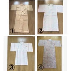 長下着 長襦袢（着物用） ４枚まとめ売り 織模様/雲柄/うめ柄/小紋のサムネイル