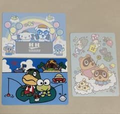 とびだせ どうぶつの森 サンリオ　シール　３枚セットのサムネイル