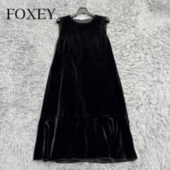美品✨'20年 フォクシー ベロアワンピースドレス フレア Aライン