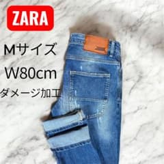 美品✨ ZARA ザラ ダメージ加工 デニム Ｍサイズ ユーズド Y2Kのサムネイル