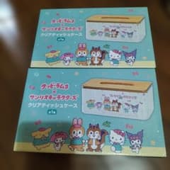 クッピーラムネ×サンリオキャラクターズ クリアティッシュケース