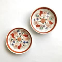 金彩赤絵鶴唐花皿　和食器　伊万里焼や大聖寺伊万里、九谷焼や今泉今右衛門、其泉好き 金彩赤絵鶴唐花皿 和食器 伊万里焼や大聖寺伊万里、九谷焼や今泉今右