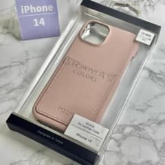 新品未開封 iPhone14 革 PUレザー 背面ケース ピンクのサムネイル