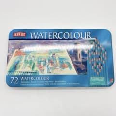 DERWENT 水彩色鉛筆 72色セット 缶ケース WATERCOLOUR - メルカリ