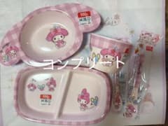 マイメロディ フルセット ダイソー サンリオ メラミン食器 のんびりタイム 5点のサムネイル