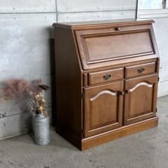 ✦カリモク✦ヴィンテージ ライティングビューロー デスクキャビネット