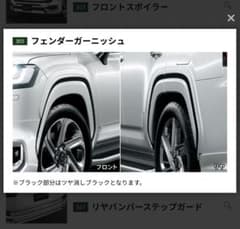ランクル300 純正モデリスタ　フェンダーガーニッシュ 新品のサムネイル