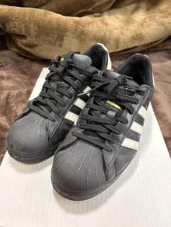 adidas SUPERSTAR ブラック ホワイト スニーカーのサムネイル