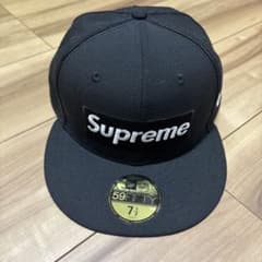 極美品Supreme 17SS Box Logo Piping New Era