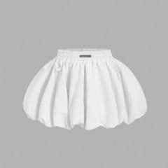 SHEIN バルーンスカート パンプキンスカート ホワイト 62326534のサムネイル
