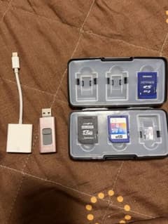 USBフラッシュドライブ 32GB SDカードケース付きのサムネイル