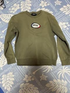 DIESEL クルーネック スウェット カーキ