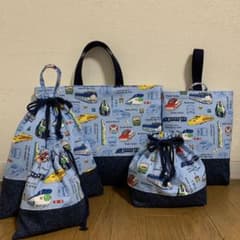 入園入学レッスンバッグ 5点セット 新幹線 - メルカリ