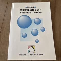 2024年度 馬渕教室 中学2年公開テスト 第1回～第3回 問題と解説のサムネイル