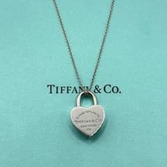 美品 ティファニー ネックレス リターントゥ ハート カデナ ロック 925