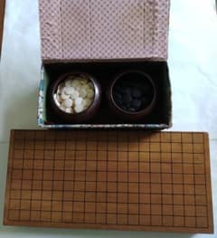囲碁セット 碁盤 碁石 碁笥 木製 レトロ - メルカリ