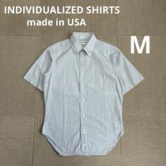 USA제 INDIVIDUALIZED SHIRTS 반소매 셔츠 M 그레이