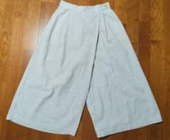 CROCODILE ワイドパンツ ストライプ柄 Sのサムネイル