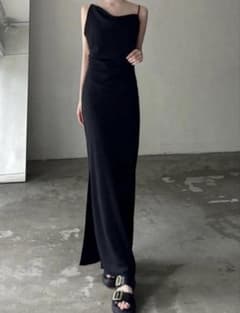 【美品】celon asymmetry drape cami dressのサムネイル