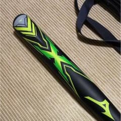 ミズノ ソフトボール3号バット X エックス 革ゴム兼用のサムネイル