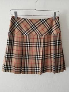 Burberrys チェック柄 プリーツスカート 38　美品のサムネイル