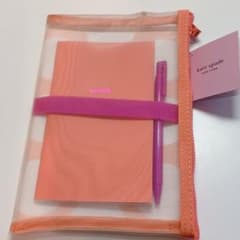【新品】ケイトスペード　ノート＆ペン入りメッシュポーチ　Kate spadeのサムネイル