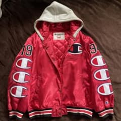 と*ん様 MサイズSupreme CHAMPION HOODED SATIN J - メルカリ