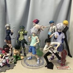 HUNTER × HUNTER 이치 반 쿠지 프라이즈 피규어 세트 상자 있음