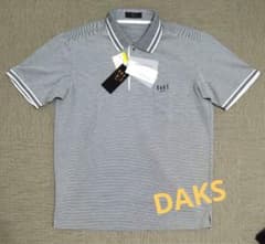 DAKS GOLF ポロシャツ　L 新品】DAKS GOLF ポロシャツ グレー 新品タグ付き サイズL - メルカリ