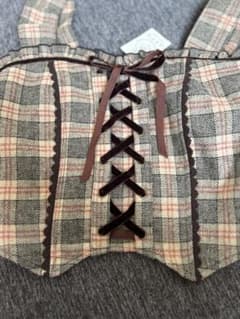 axes femme チェック柄 ビスチェのサムネイル