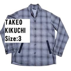 TAKEO KIKUCHIオンブレー ギンガムチェック スタンドカラー シャツのサムネイル