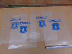 미사용 4장 세트 편의점 LAWSON 로손 로고 기업물 클리어 파일