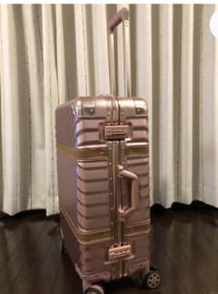 値下げ！送料込●スーツケースキャリーケース（ストッパー付）メタリックピンクのサムネイル