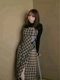 andmary Nadia check long dressのサムネイル