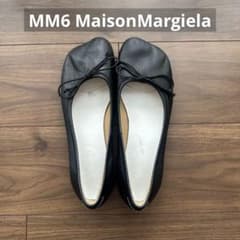 MM6 Maison Margiela Anatomical Ballet Flats, Black, Size 39