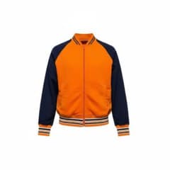 Used】トラックジャケット80s90sレトロジャージ S オレンジ ネイビー