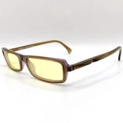 Excellent condition Alain Mikli sunglasses/eyeglasses, yellow and brown.