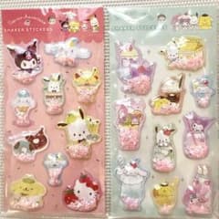 国内正規品⭐︎サンリオSHAKER STICKERS2種セットのサムネイル