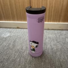 SNOOPY PEANUTSステンレスボトルパープル473ml - メルカリ