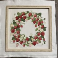 ホビーラホビーレクロスステッチ〈Strawberry sweet〉完成品 ホビーラホビーレクロスステッチ strawberry wreath 完成品 - メルカリ