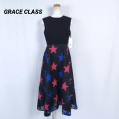 極美品 スタージャガード切替ワンピース GRACE CLASS 極美品 スタージャガード切替ワンピース GRACE CLASS | Mercari