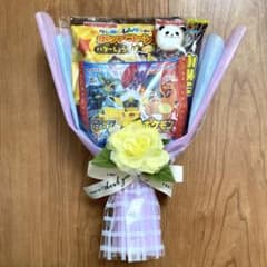お菓子ブーケ 卒園式 卒業式 入学式 入園式 ポケモン クレヨン 