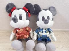 ミッキー＆ミニーデココレ　チャイナ服BIGぬいぐるみ