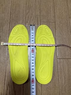 MIZUNO インソール 中敷き 蛍光イエロー　約20㎝のサムネイル