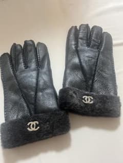 CHANEL 手袋♡ココマーク CHANEL ココマーク レザー ファー グローブ - メルカリ