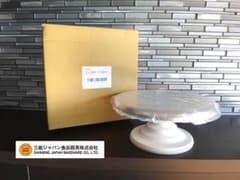 未使用★三能ジャパン★直径30cm★アルミ鋳物デコ★ケーキ回転台★ターンテーブル