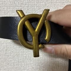 OY ロゴレザーベルト　ゴールドのサムネイル