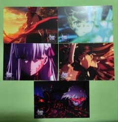 Fate stay night 엽서 마키리 벚꽃 토사카 린 에미야 시로